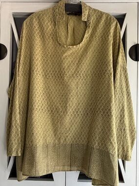 Pas de Calais Block Print Top